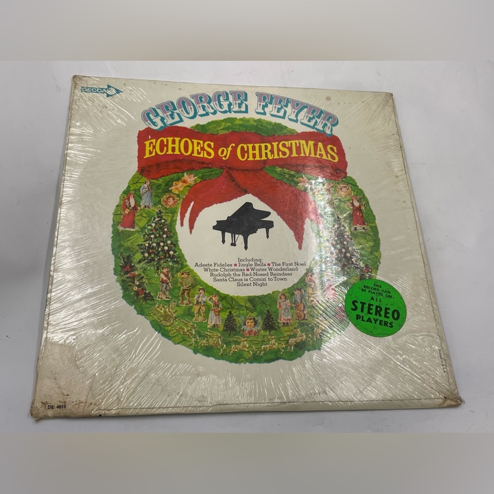 George Feyer Echoes Of Christmas Piano With Rhythm Accompaniment Decca Vinyl